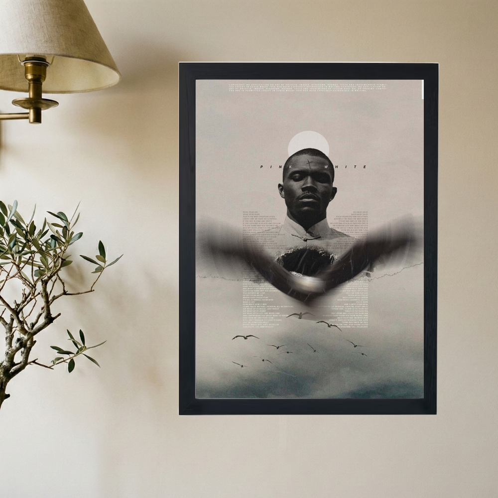 Frank Ocean 'Pink+White' Poster - Mockup 2