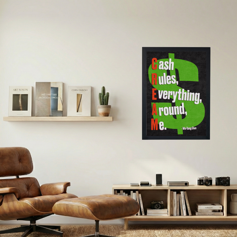 Wu-Tang Clan 'Cream Black/Green ' Poster - Mockup 1