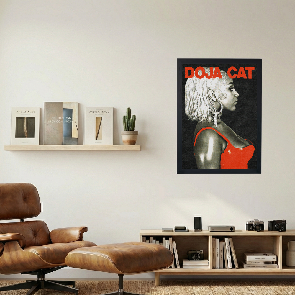 Doja Cat 'Red Dress ' Poster - Mockup 1