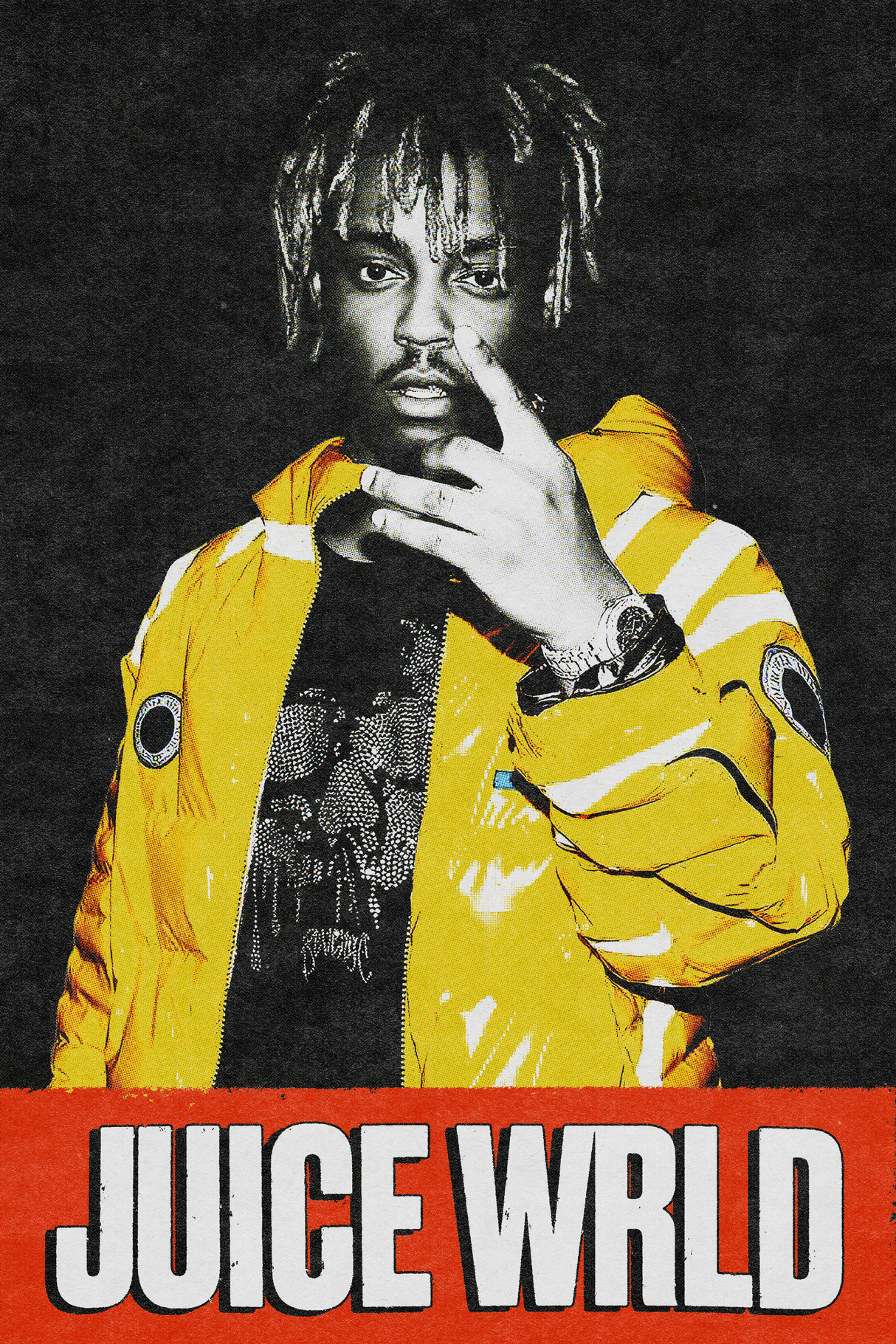 Juice Wrld 'Orange Jacket' Poster