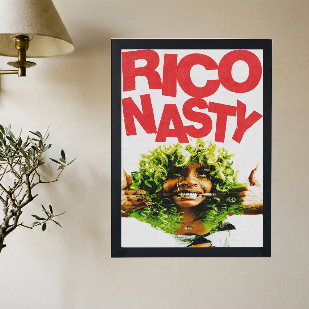 Rico Nasty 'Green Hair' Poster - Mockup 2