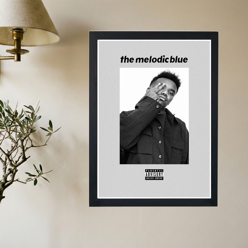 Baby Keem 'Blond & Blue' Poster - Mockup 2