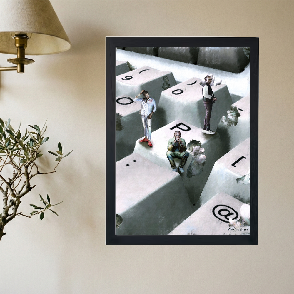 Gunna x Future x Young Thug 'Pushin P' Painting Poster - Mockup 2