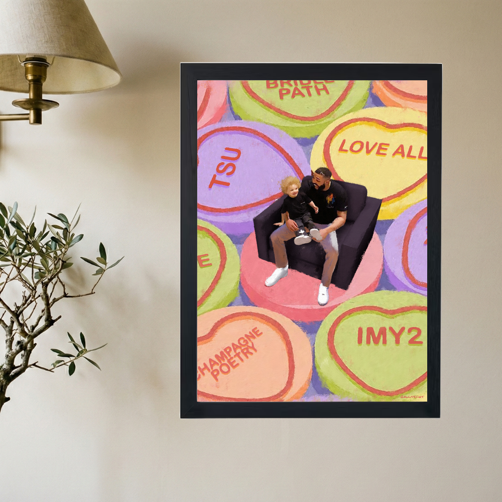 Drake 'Adonis Lover Boy' Painting Poster - Mockup 2