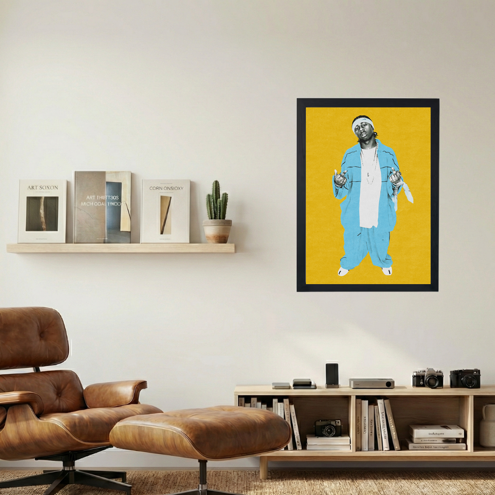 Lil Wayne 'OG Yellow' Poster - Mockup 1