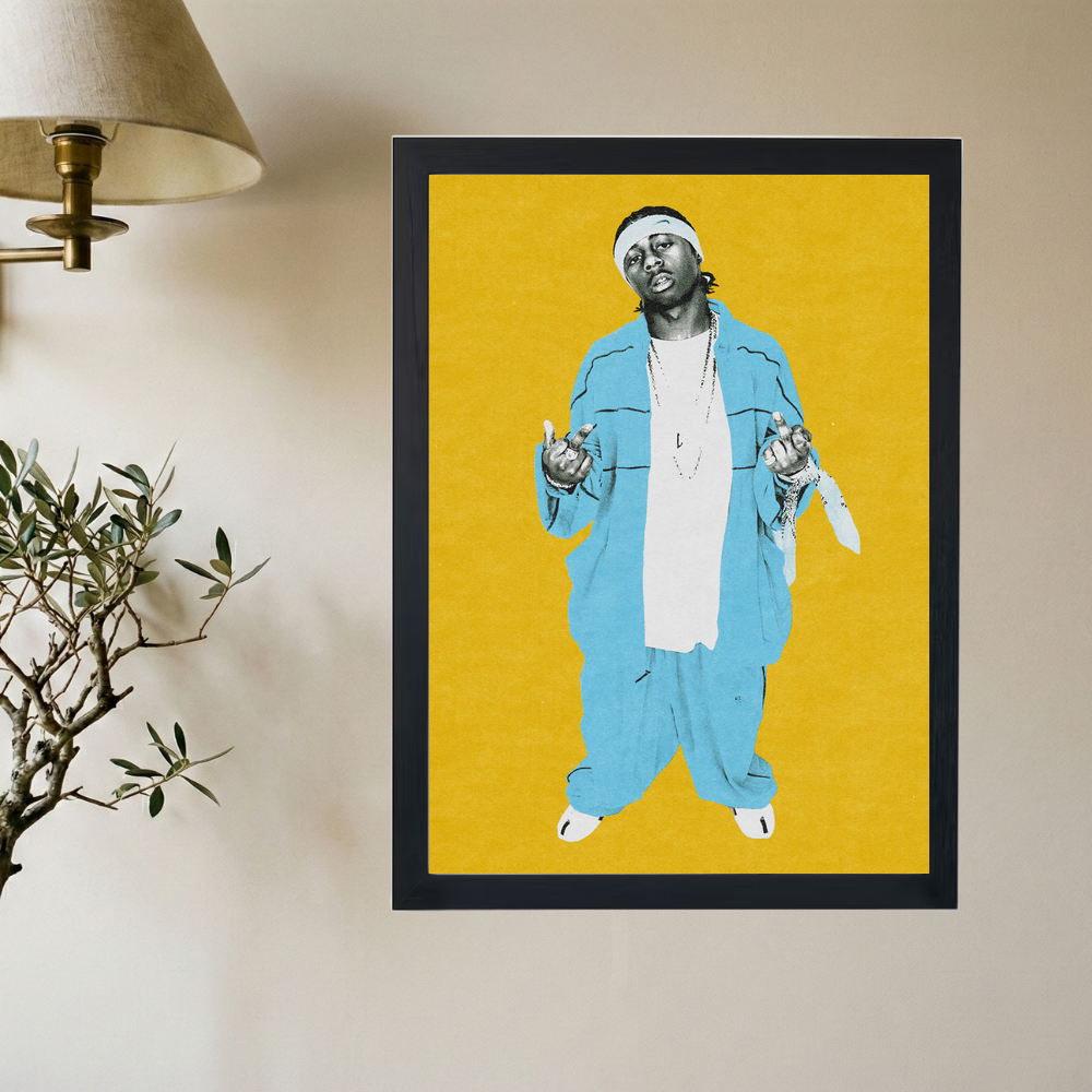 Lil Wayne 'OG Yellow' Poster - Mockup 2