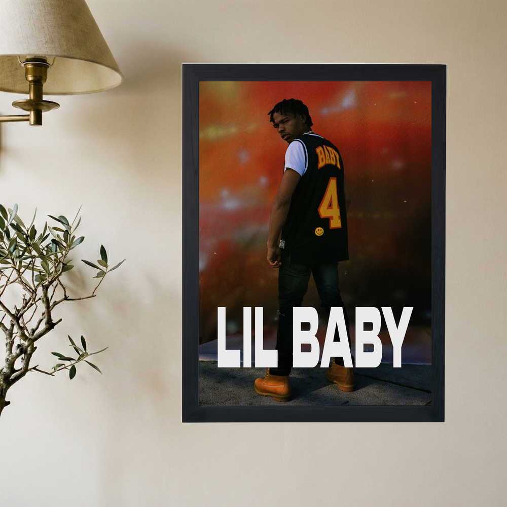 Lil Baby 'Timbs On Ready 4 War' Poster - Mockup 2