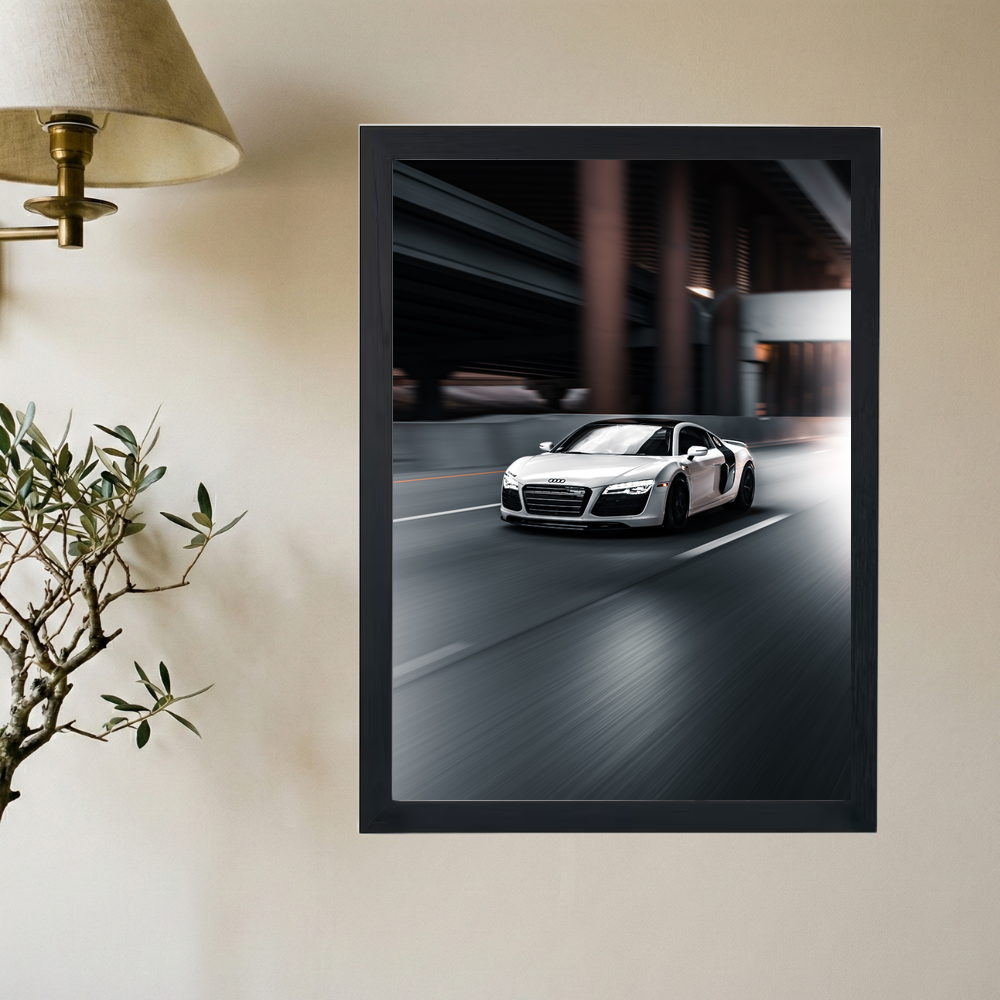 Audi R8 'Rollin' Poster - Mockup 2