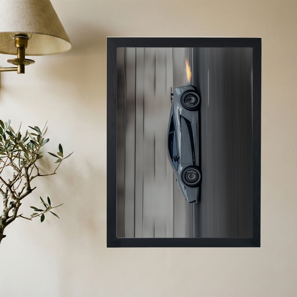 Lamborghini Gallardo 'Afterfire' Poster - Mockup 2