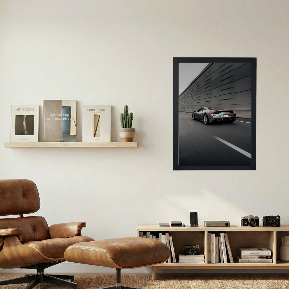Ferrari 'Zoomin' Poster - Mockup 1