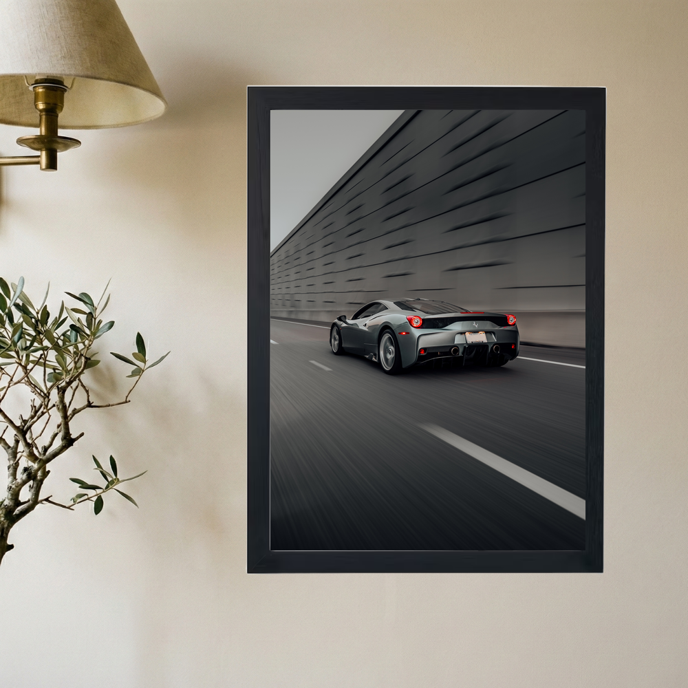 Ferrari 'Zoomin' Poster - Mockup 2