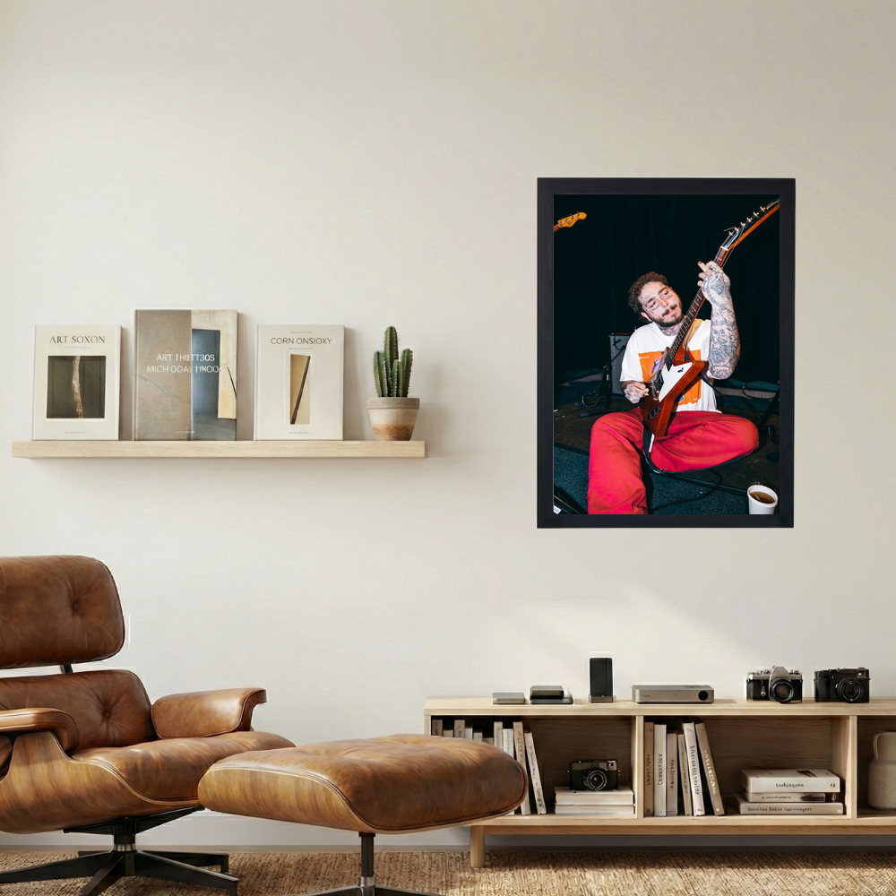 Post Malone 'Rockstar Guitar' Poster - Mockup 1