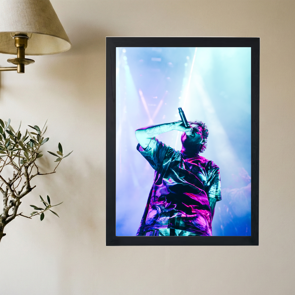 Post Malone 'Purple&Blue' Poster - Mockup 2
