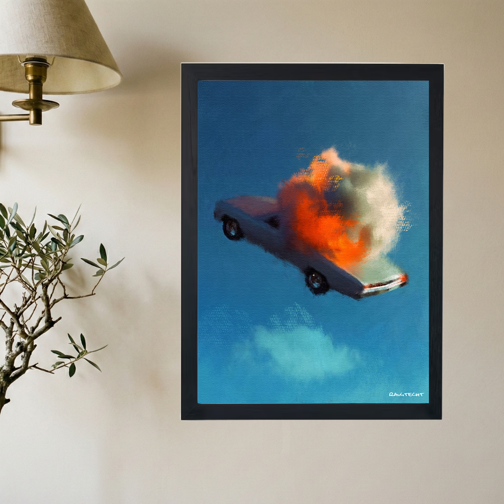 Beauty In The Struggle' Painting Poster - Mockup 2