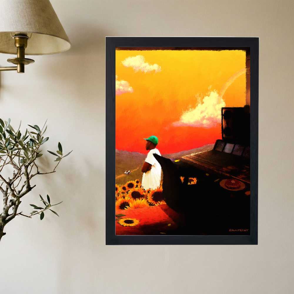 Tyler, The Creator 'Flower Boy' Painting Poster - Mockup 2