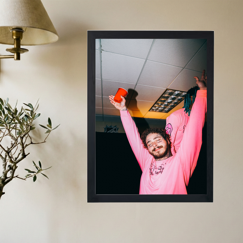 Post Malone 'Hands Up' Poster - Mockup 2