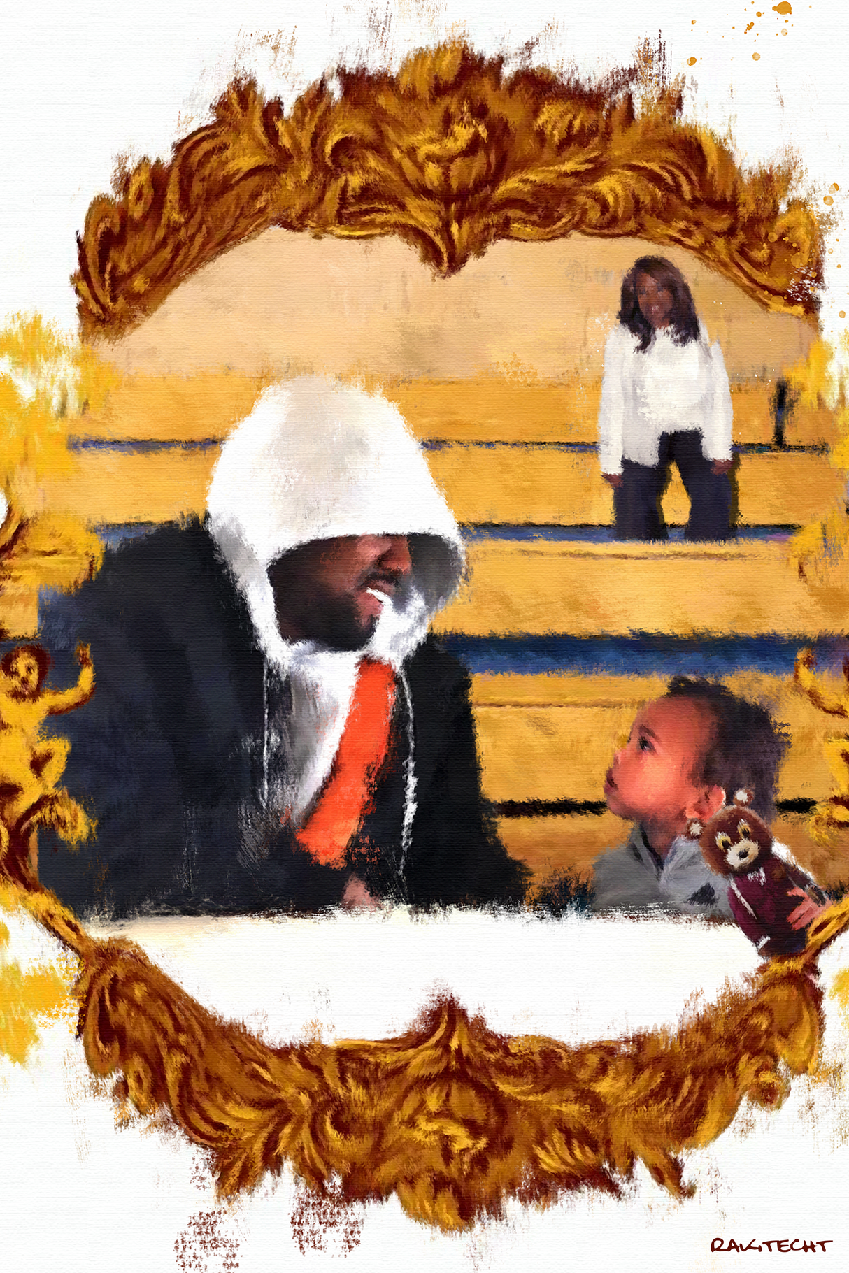 Kanye West x Donda 'Dropout' Painting Poster