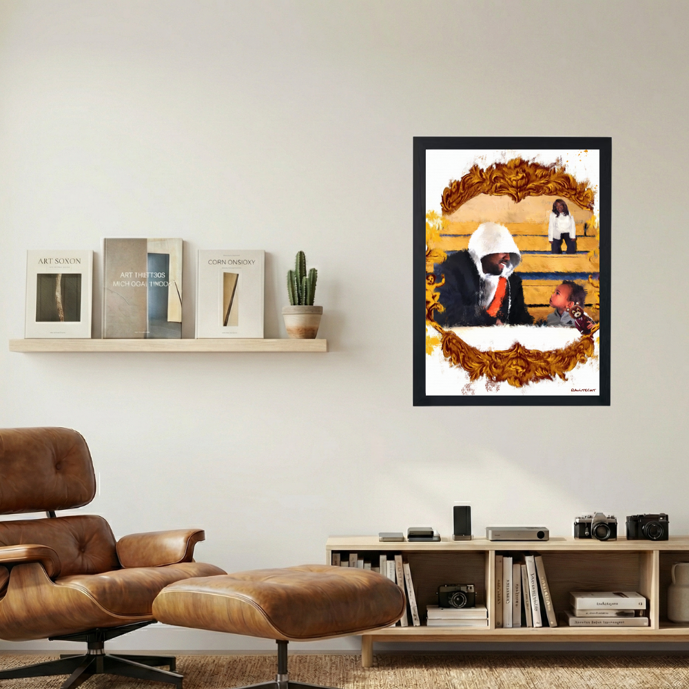 Kanye West x Donda 'Dropout' Painting Poster - Mockup 1