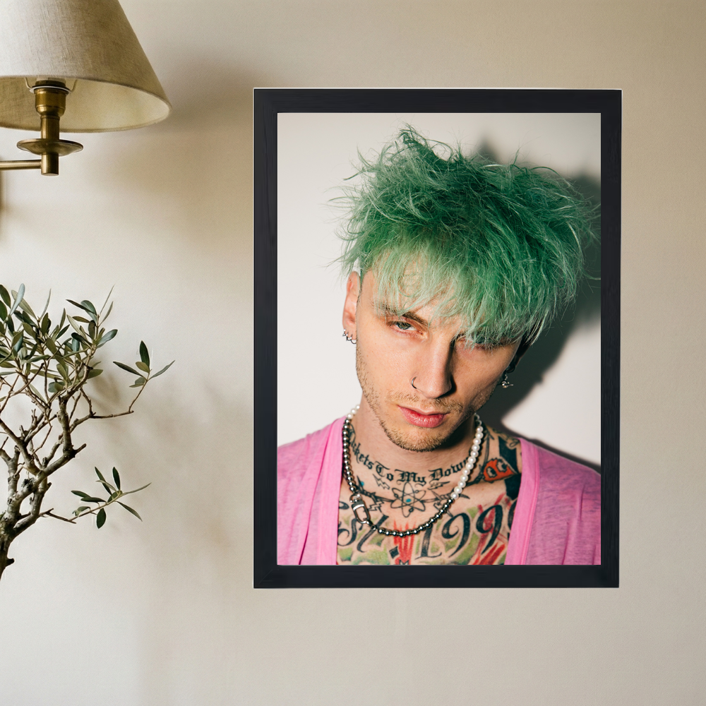 Machine Gun Kelly 'Green' Poster - Mockup 2
