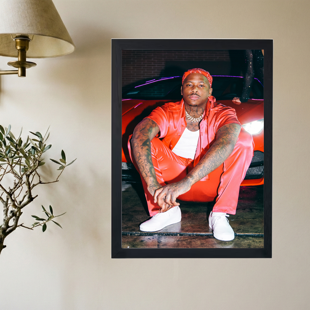 YG 'Blood Lambo' Poster - Mockup 2