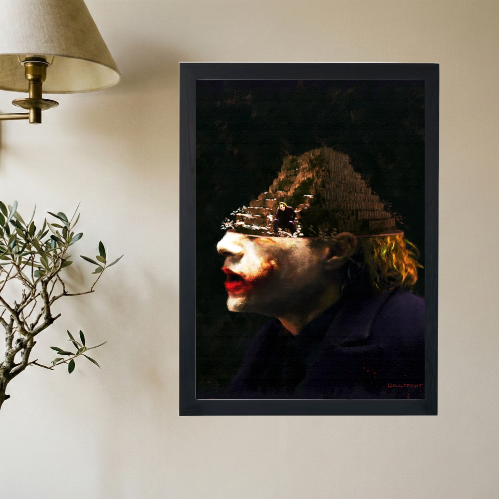 Heath Ledger x Joker 'Heist' Painting Poster - Mockup 2