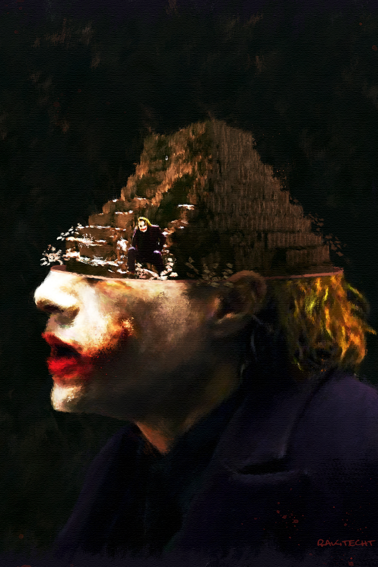 Heath Ledger x Joker 'Heist' Painting Poster