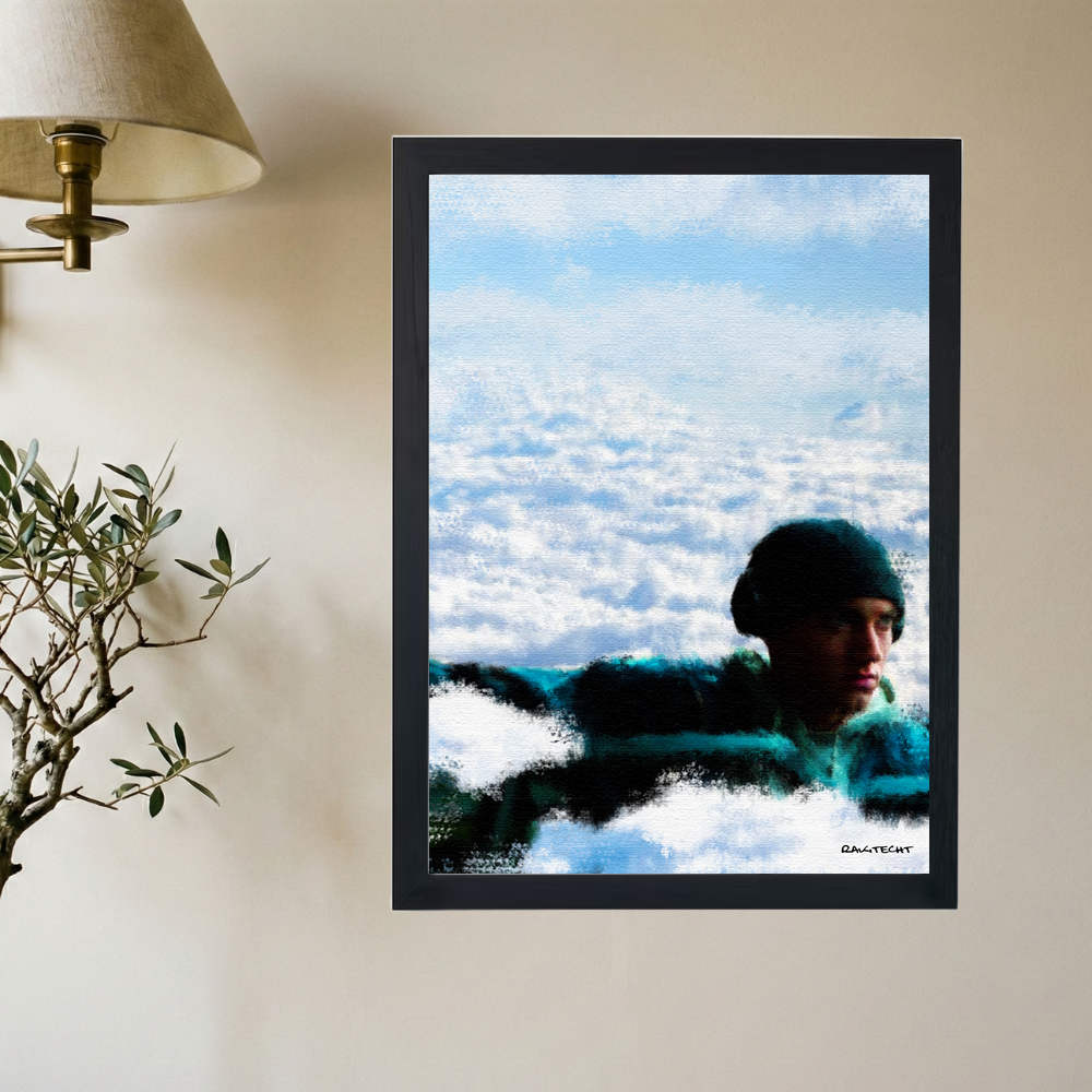 Eminem 'Head in the Clouds' Painting Poster - Mockup 2