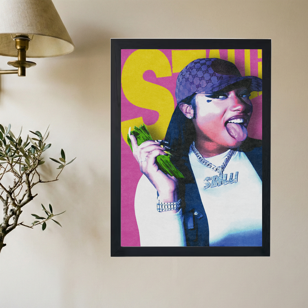 Meg Thee Stallion 'Chained' Poster - Mockup 2