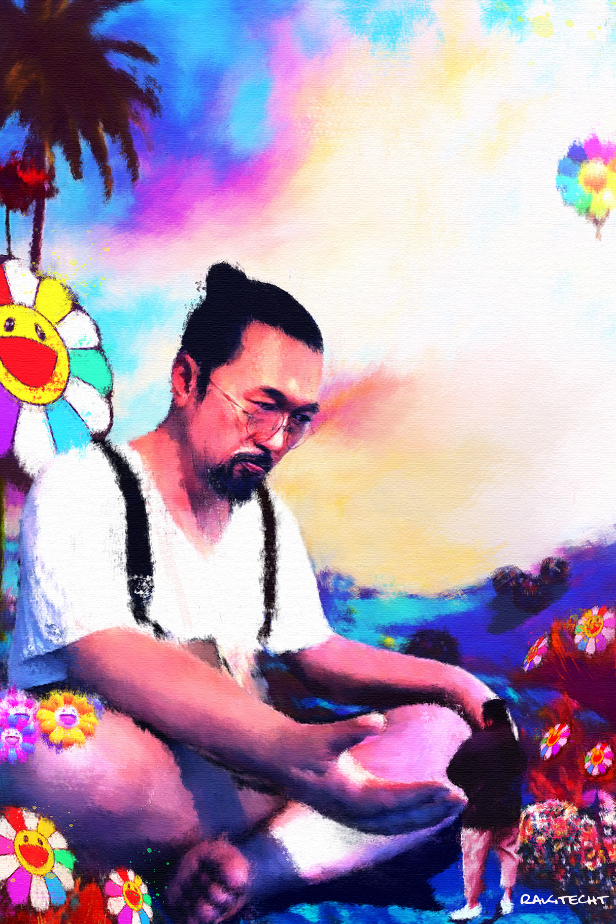 Takashi Murakami Painting Poster