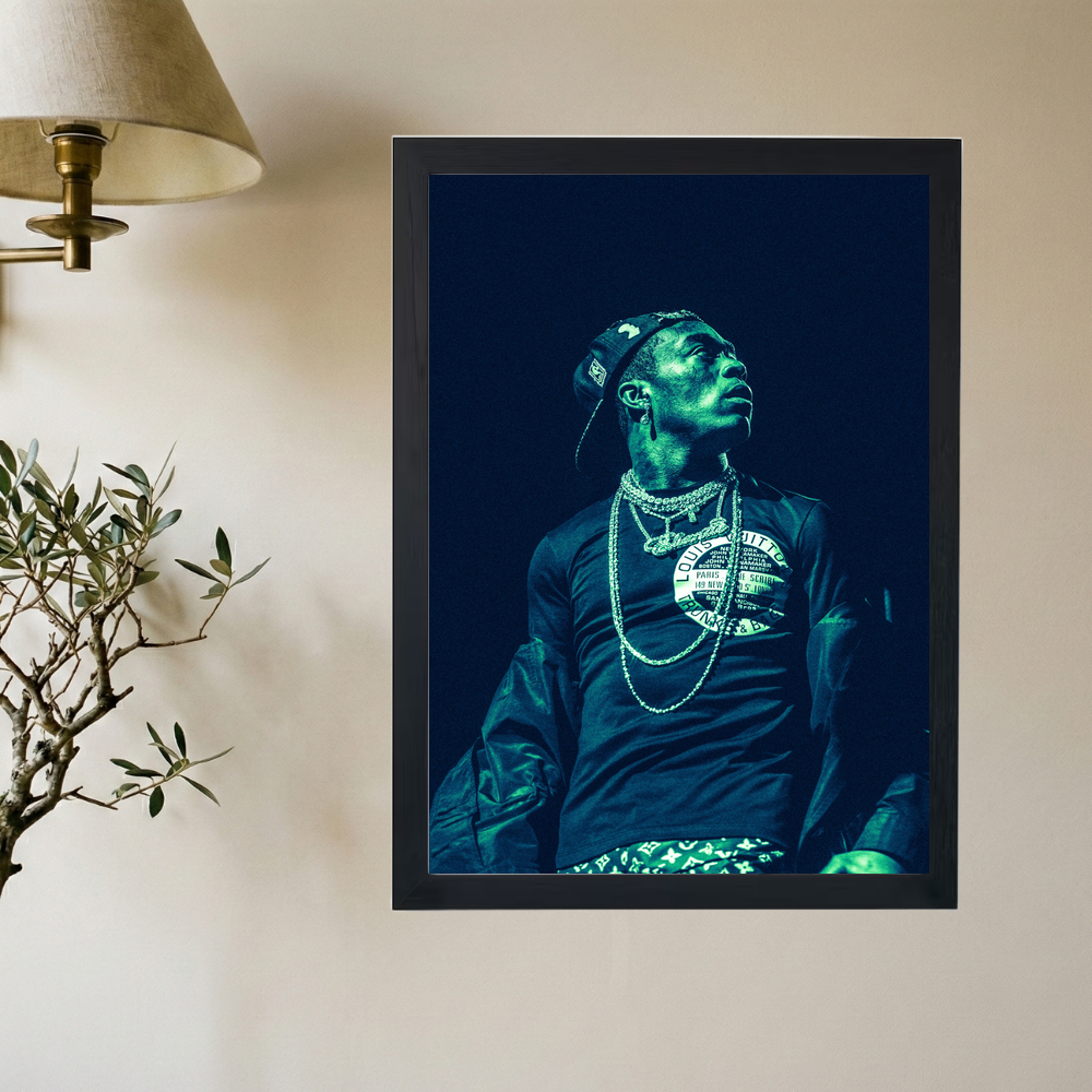 Lil Uzi Vert 'All My Chains' Poster - Mockup 2