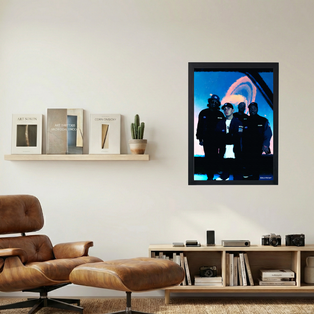 Couple Dawgz Painting Poster - Mockup 1