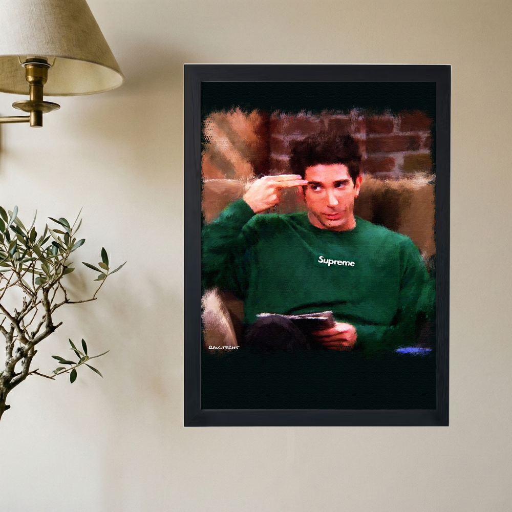 Supreme x Friends 'Ross' Painting Poster - Mockup 2