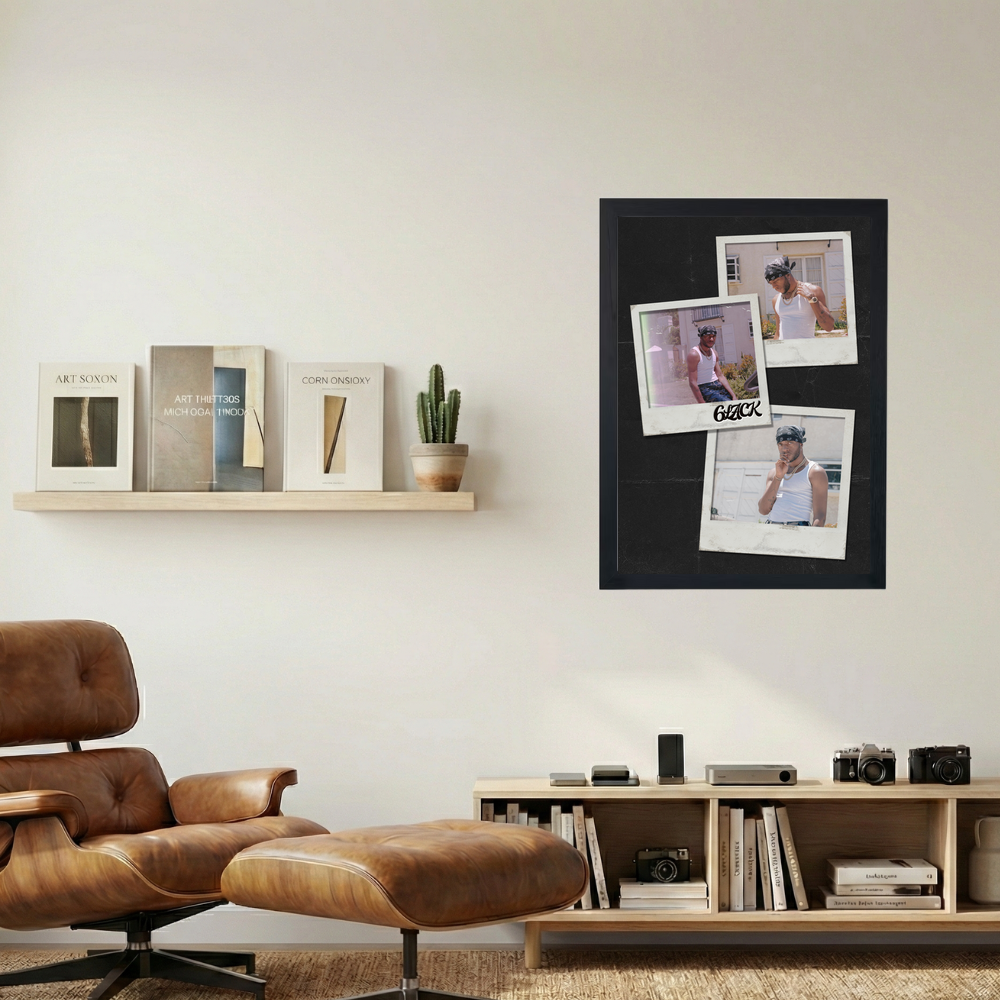 6lack 'Polaroids' Poster - Mockup 1