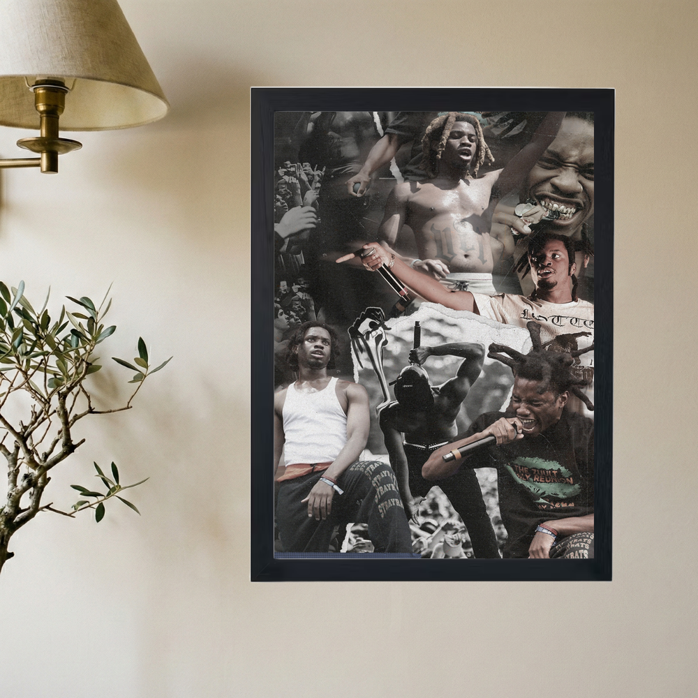 Denzel Curry 'ULT' Collage Poster - Mockup 2