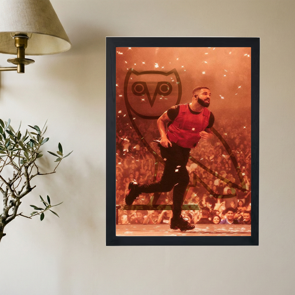 Drake 'OVO' Poster - Mockup 2