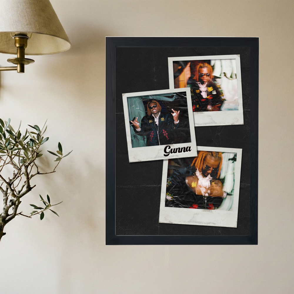 Gunna 'Polaroid' Poster - Mockup 2