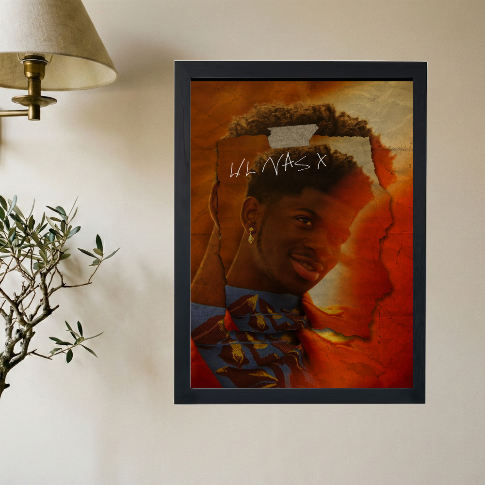 Lil Nas X 'Golden' Scrapbook Poster - Mockup 2