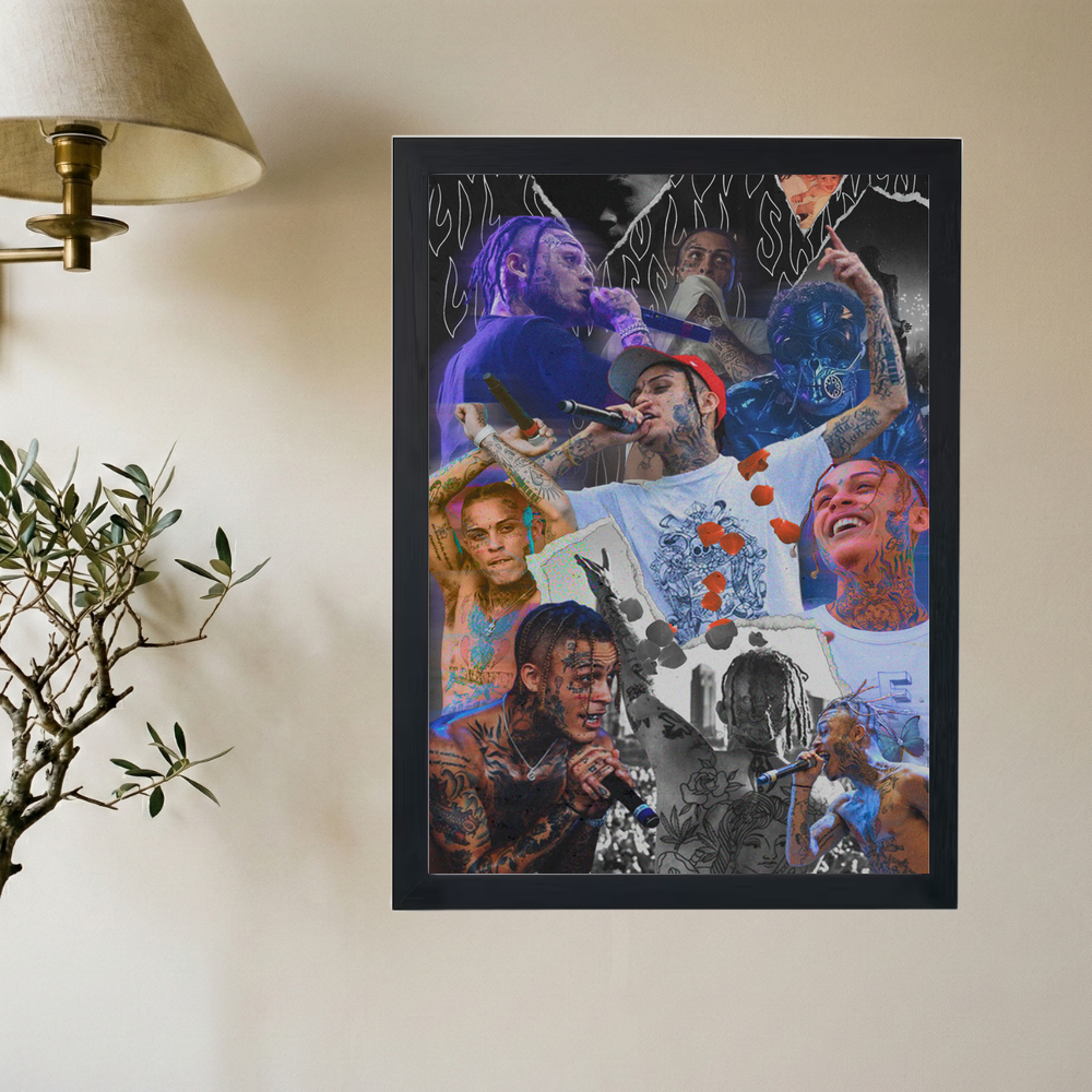 Lil Skies 'Roses' Collage Poster - Mockup 2