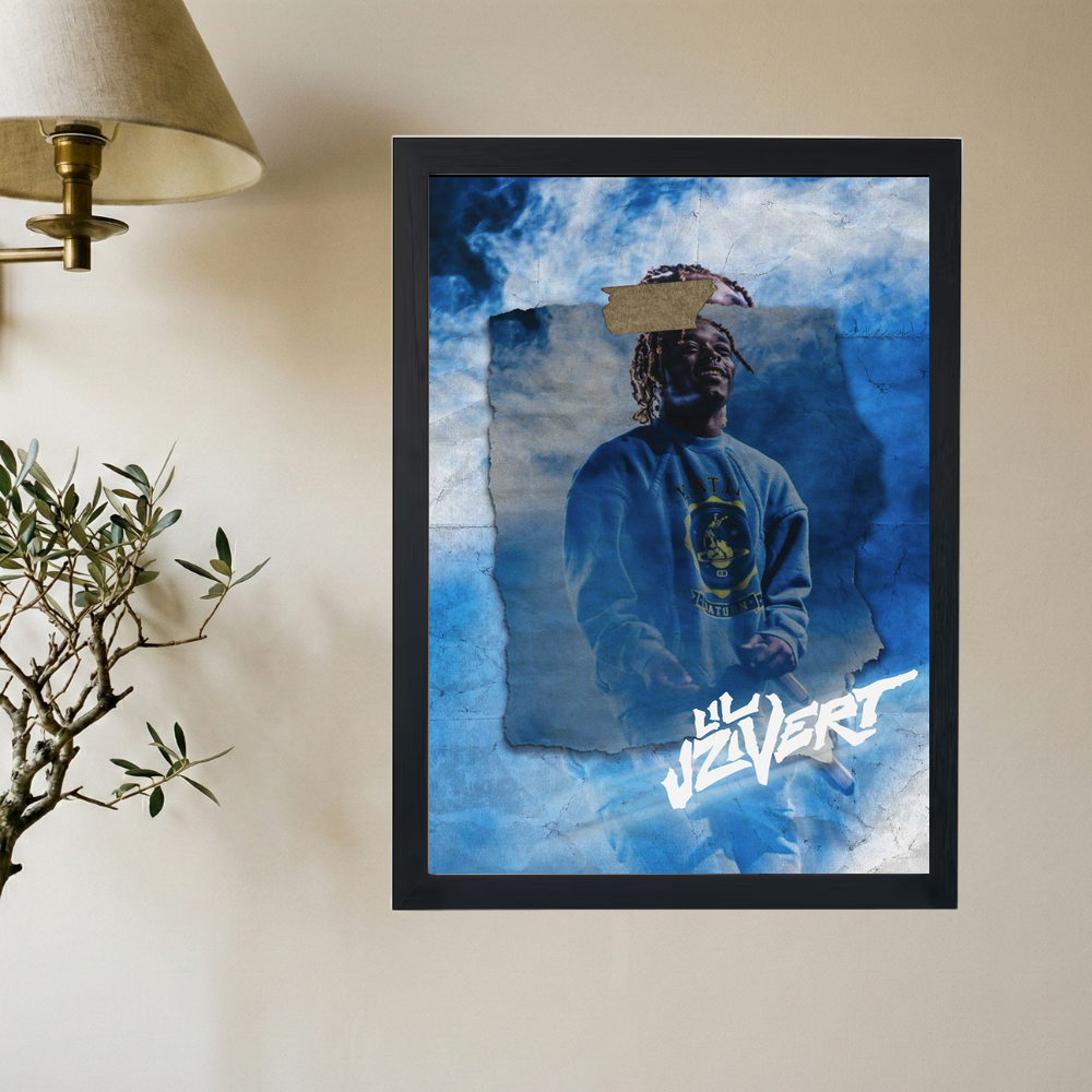 Lil Uzi Vert 'Icey' Scrapbook Poster - Mockup 2