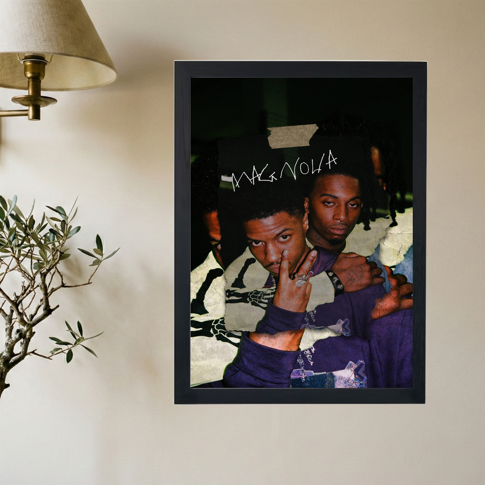 Playboi Carti x Pierre Bourne 'Magnolia' Poster - Mockup 2