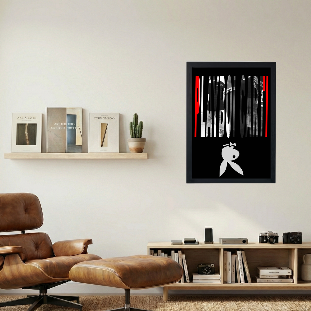 Playboi Carti x Playboy Poster - Mockup 1