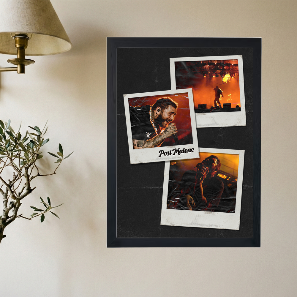 Post Malone 'Polaroid' Poster - Mockup 2
