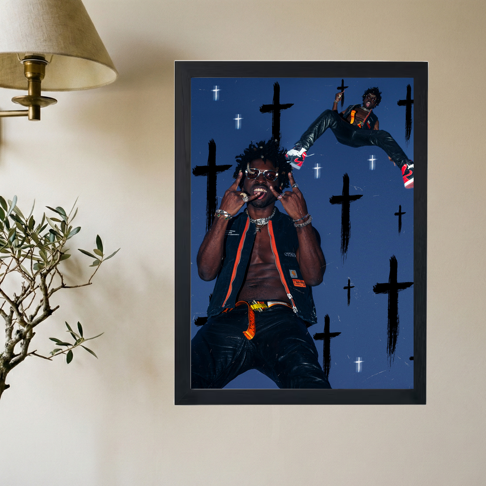 Saint JHN 'Crosses' Poster - Mockup 2