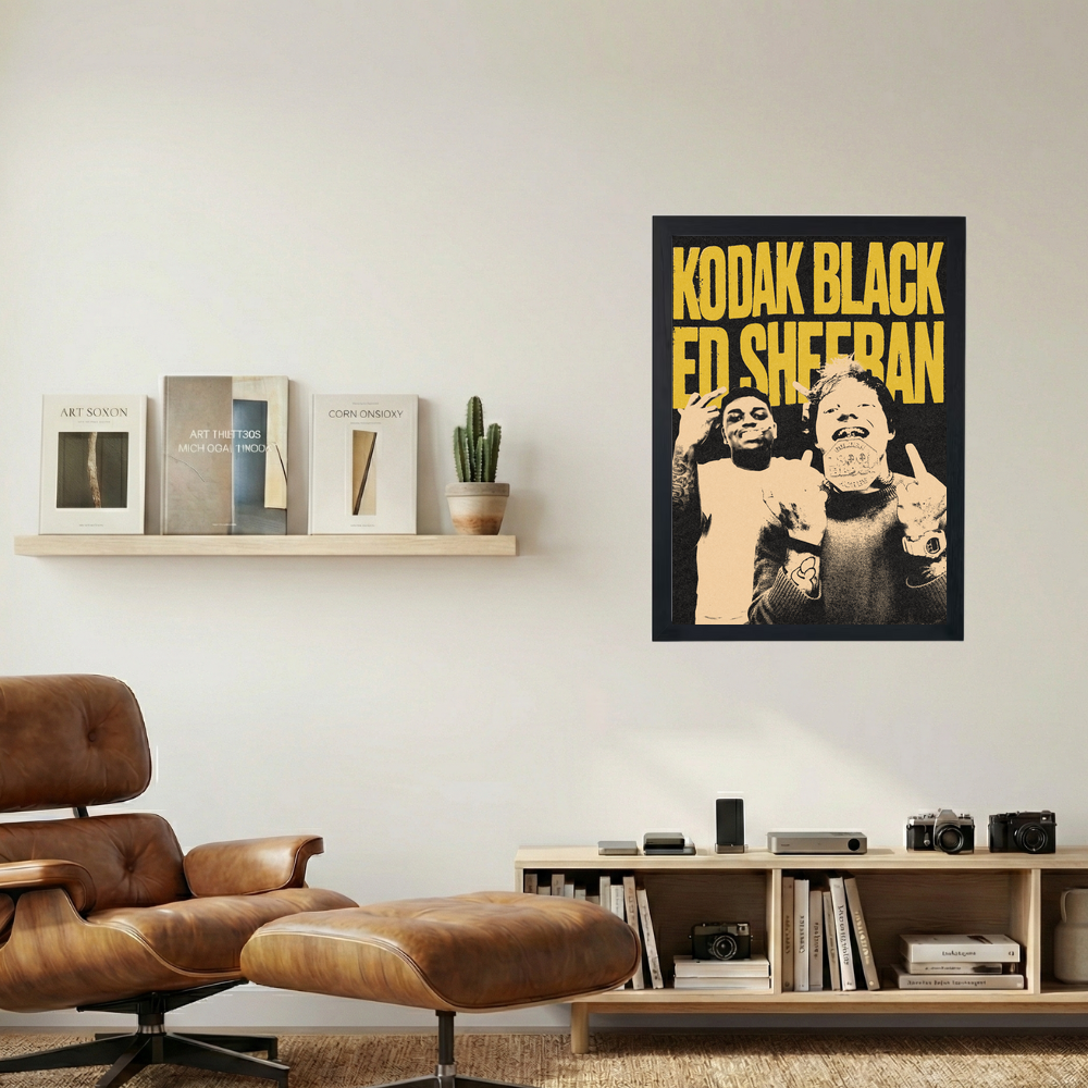 Kodak Black x Ed Sheeran Poster - Mockup 1