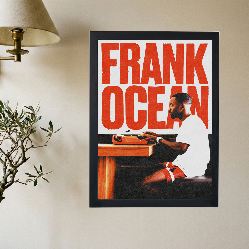 Frank Ocean 'Typewriter' Poster V2 - Mockup 2