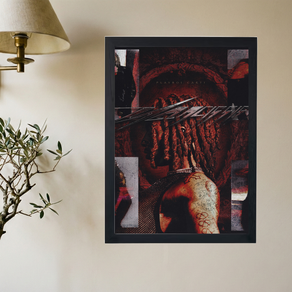 Playboi Carti 'Gothic' Poster - Mockup 2