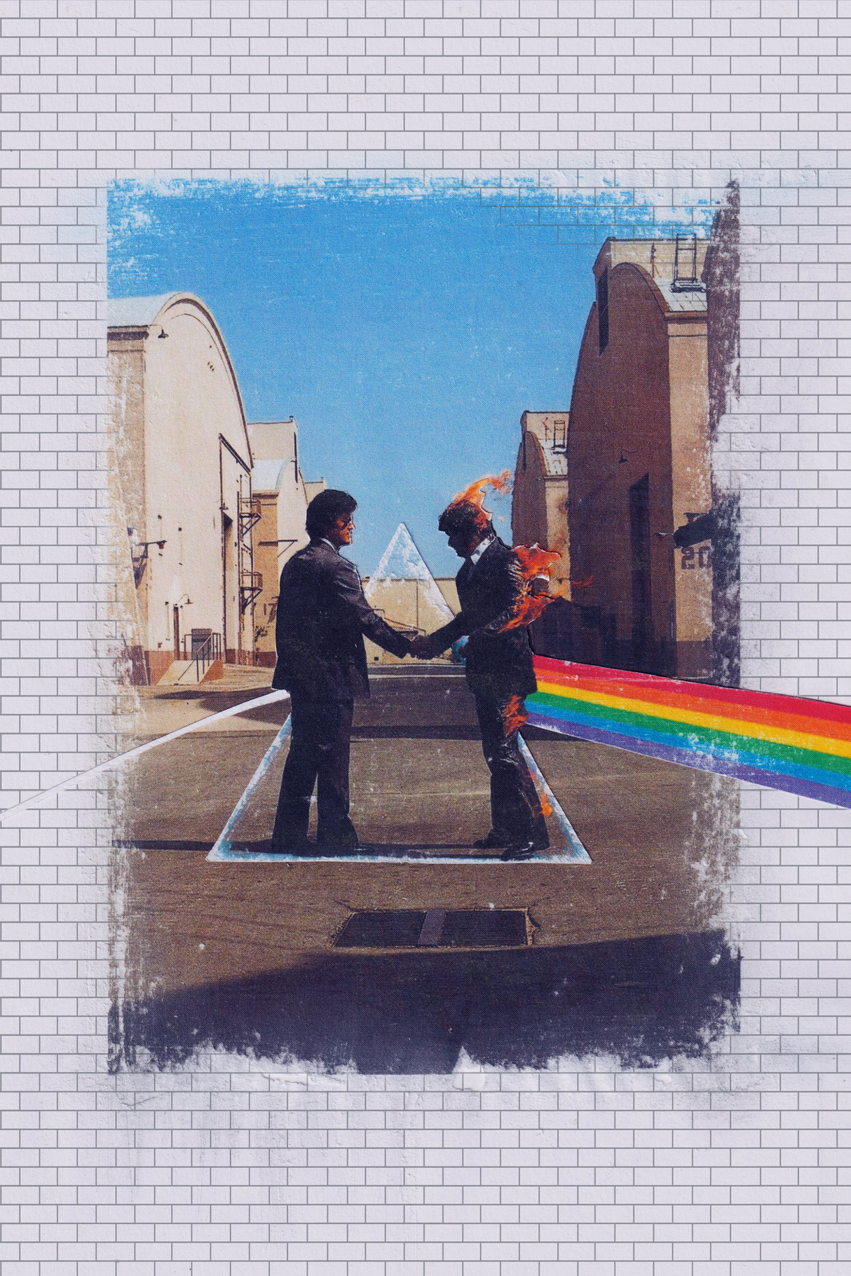 Pink Floyd 'Discography Collaged' Poster