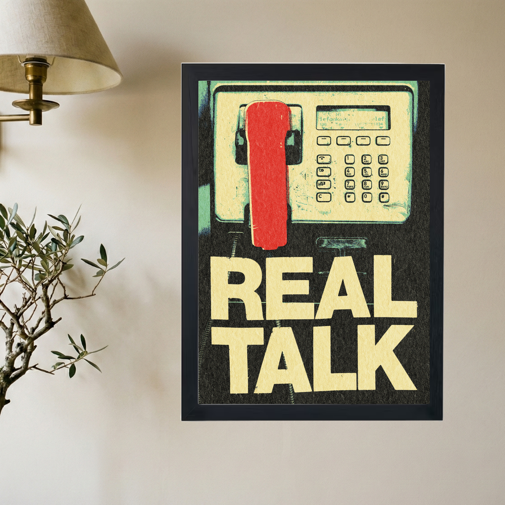 Real Talk' Poster - Mockup 2