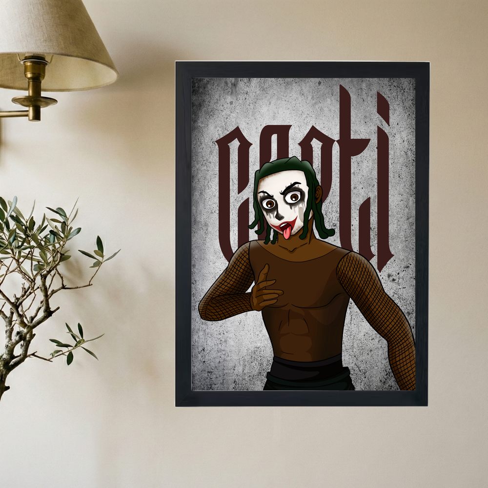 Playboi Carti 'Joker' Anime Poster V2 - Mockup 2
