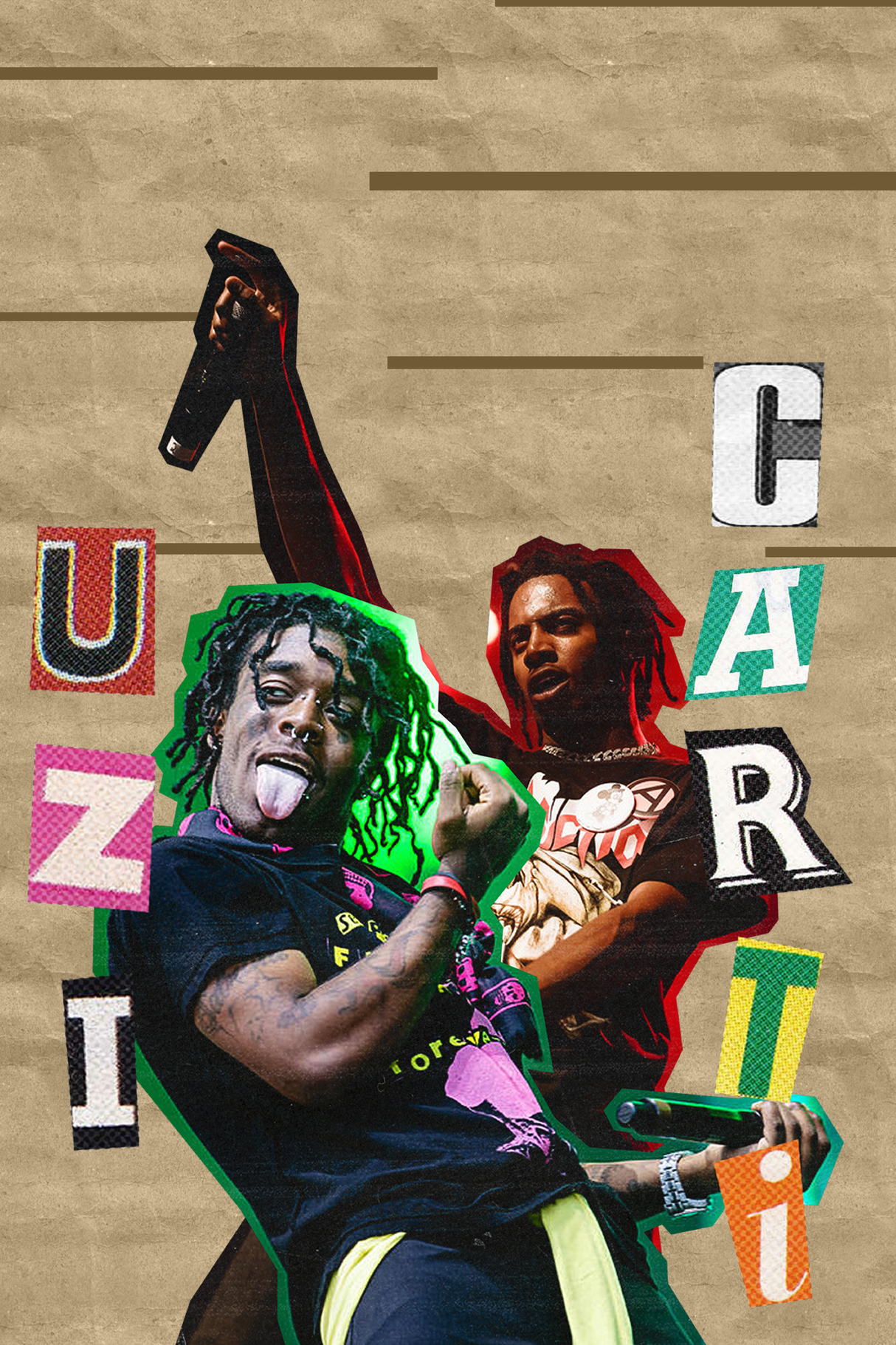 Lil Uzi Vert x Playboi Carti 'Scrapbook' Poster